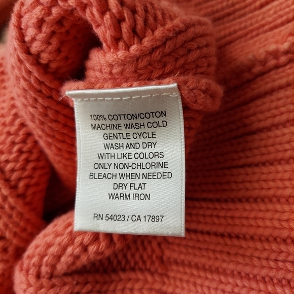 Old Navy Maternity Womens Coral Cardigan Sweater Size M Short Sleeve Button Up - Picture 8 of 9